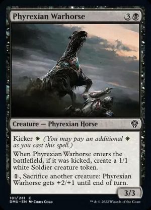Phyrexian Warhorse - Dominaria United-(101)-Foil