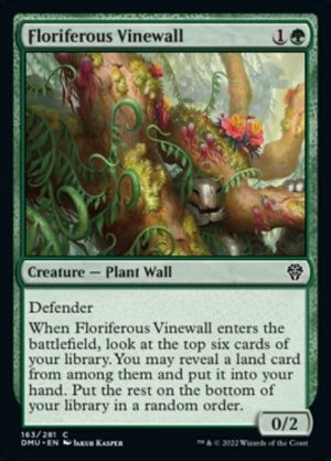 Floriferous Vinewall - Dominaria United-(163)