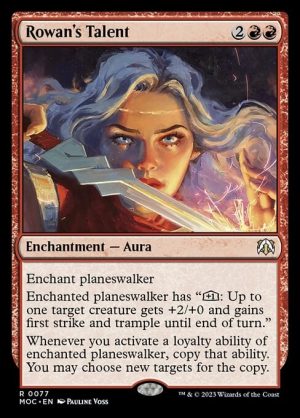 Rowan's Talent - March of the Machine Commander-(077)-Foil
