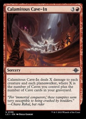Calamitous Cave-In - The Lost Caverns of Ixalan-(139)-Foil