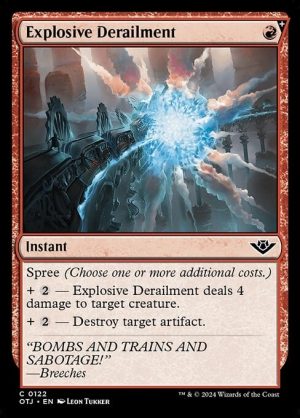 Explosive Derailment - Outlaws of Thunder Junction-(122)-Foil