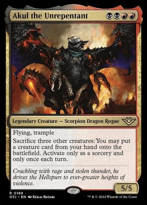 Akul the Unrepentant - Outlaws of Thunder Junction-(189)-Foil