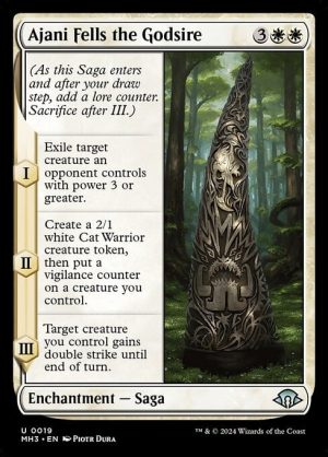 Ajani Fells the Godsire - Modern Horizons 3-(019)-Foil