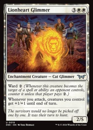 Lionheart Glimmer - Duskmourn: House of Horror-(019)-Foil