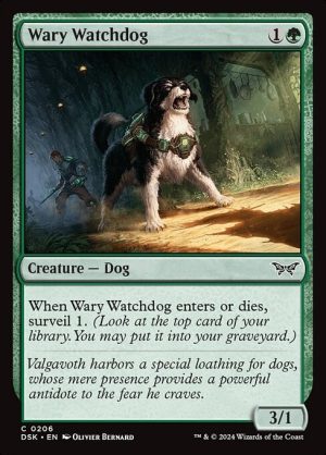 Wary Watchdog - Duskmourn: House of Horror-(206)-Foil