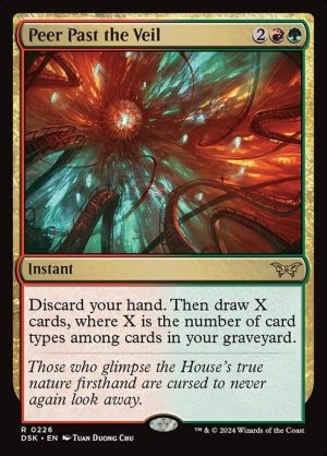 Peer Past the Veil - Duskmourn: House of Horror-(226)-Foil