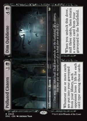 Polluted Cistern // Dim Oubliette - Duskmourn: House of Horror Commander-(023)