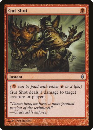 Gut Shot - New Phyrexia-(086)-Foil