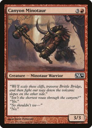 Canyon Minotaur - Magic 2014 Core Set-(131)