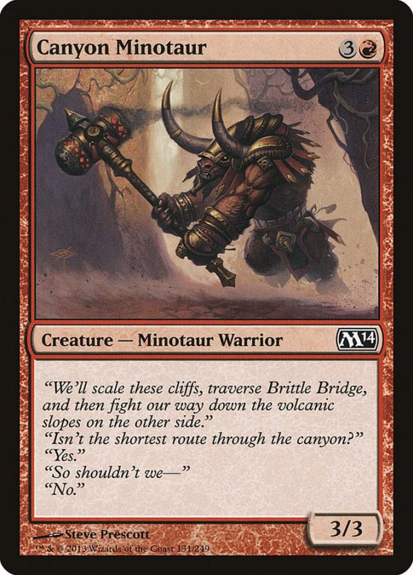 Canyon Minotaur - Magic 2014 Core Set-(131)