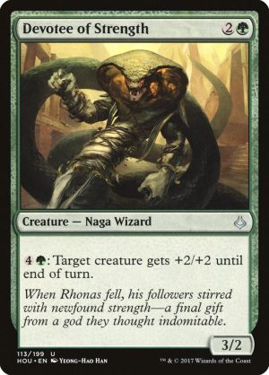 Devotee of Strength - Hour of Devastation-(113)-Foil