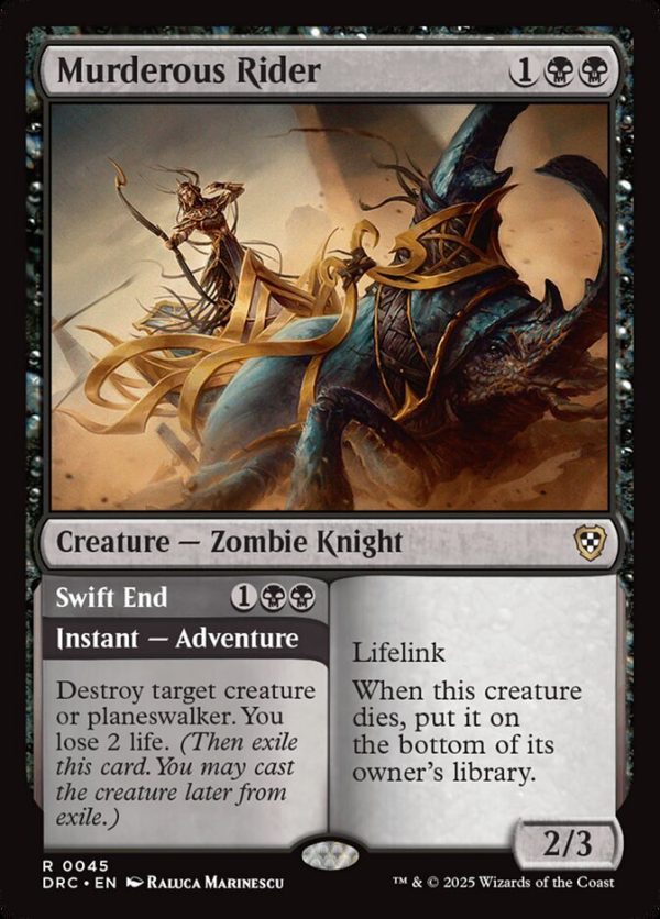 Murderous Rider // Swift End - Aetherdrift Commander-(045)