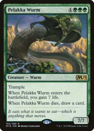 Pelakka Wurm - Core Set 2019-(192)-Foil