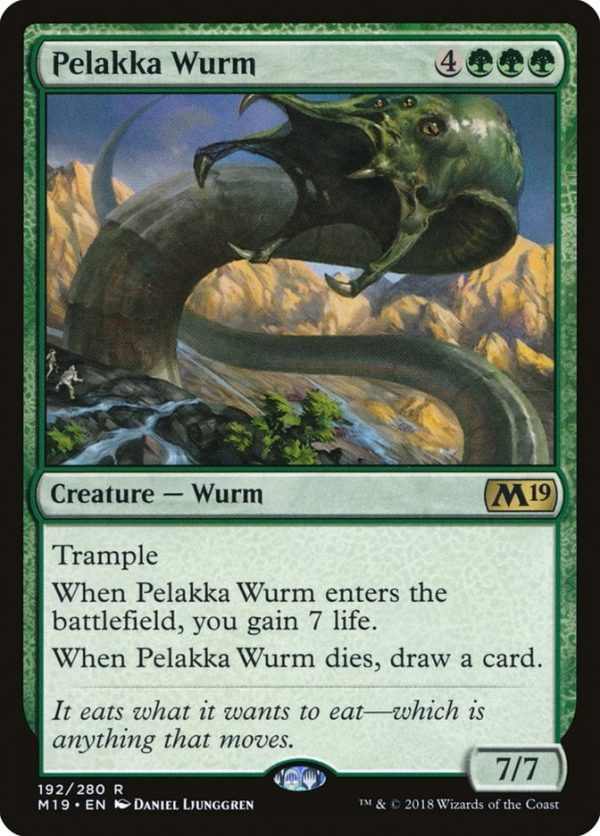 Pelakka Wurm - Core Set 2019-(192)-Foil
