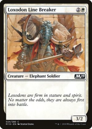Loxodon Line Breaker - Core Set 2019-(024)-Foil