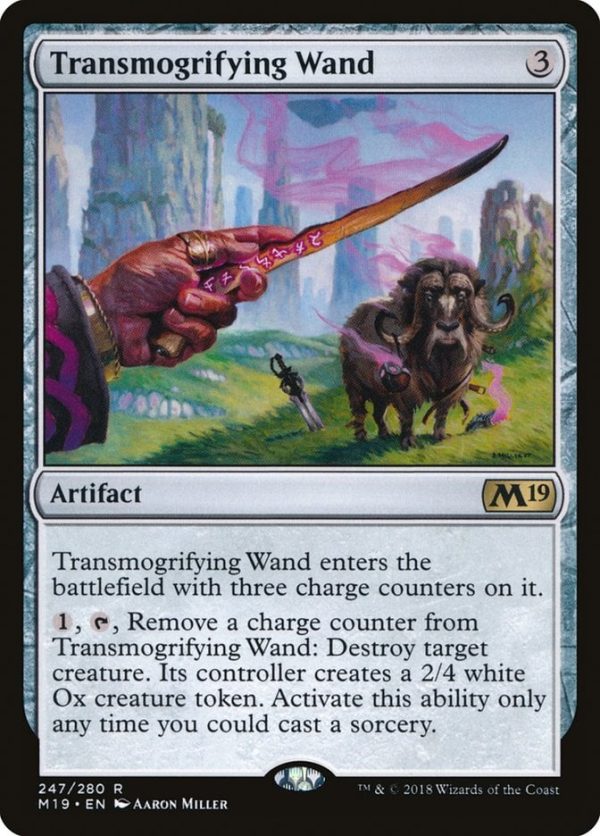 Transmogrifying Wand - Core Set 2019-(247)-Foil