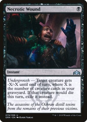 Necrotic Wound - Guilds of Ravnica-(079)-Foil