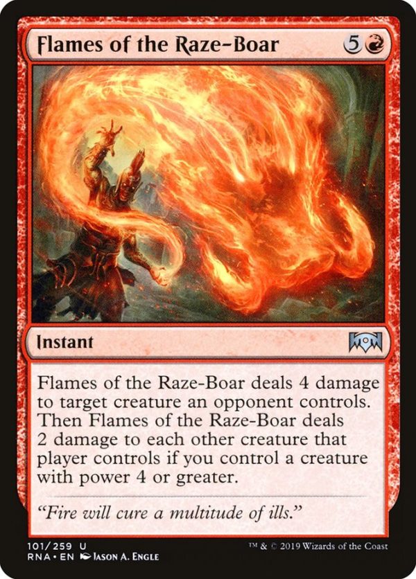 Flames of the Raze-Boar - Ravnica Allegiance-(101)