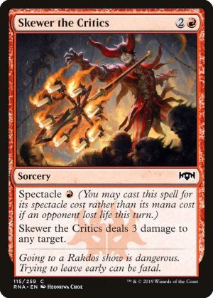 Skewer the Critics - Ravnica Allegiance-(115)-Foil