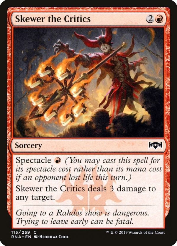 Skewer the Critics - Ravnica Allegiance-(115)-Foil