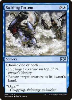 Swirling Torrent - Ravnica Allegiance-(056)-Foil