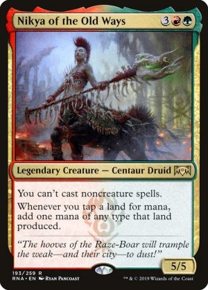 Nikya of the Old Ways - Ravnica Allegiance-(193)-Foil