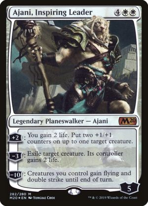 Ajani, Inspiring Leader - Core Set 2020-(282)-Foil