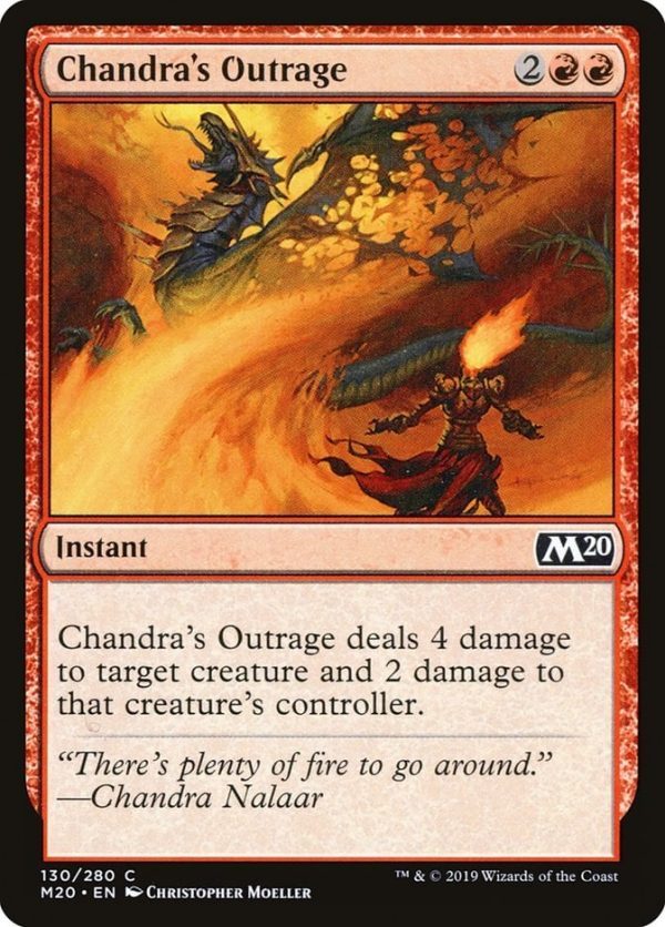 Chandra's Outrage - Core Set 2020-(130)-Foil