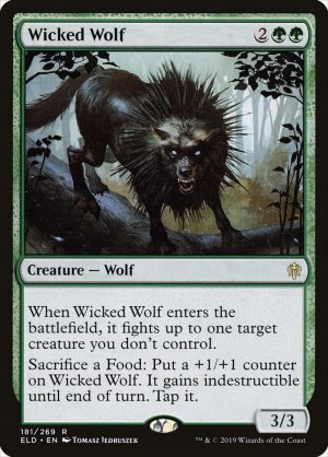 Wicked Wolf - Throne of Eldraine-(181)-Foil
