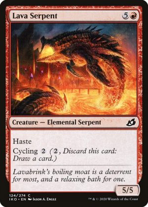 Lava Serpent - Ikoria: Lair of Behemoths-(124)-Foil