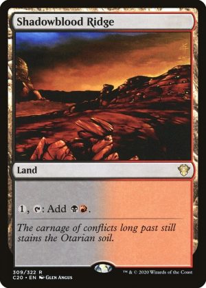 Shadowblood Ridge - Commander 2020-(309)-Foil