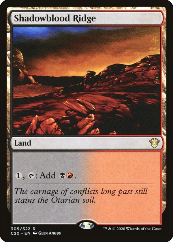 Shadowblood Ridge - Commander 2020-(309)-Foil