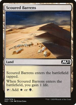 Scoured Barrens - Core Set 2021-(250)-Foil
