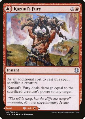Kazuul's Fury // Kazuul's Cliffs - Zendikar Rising-(146)