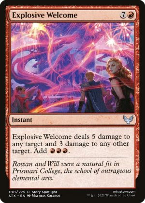 Explosive Welcome - Strixhaven: School of Mages-(100)-Foil