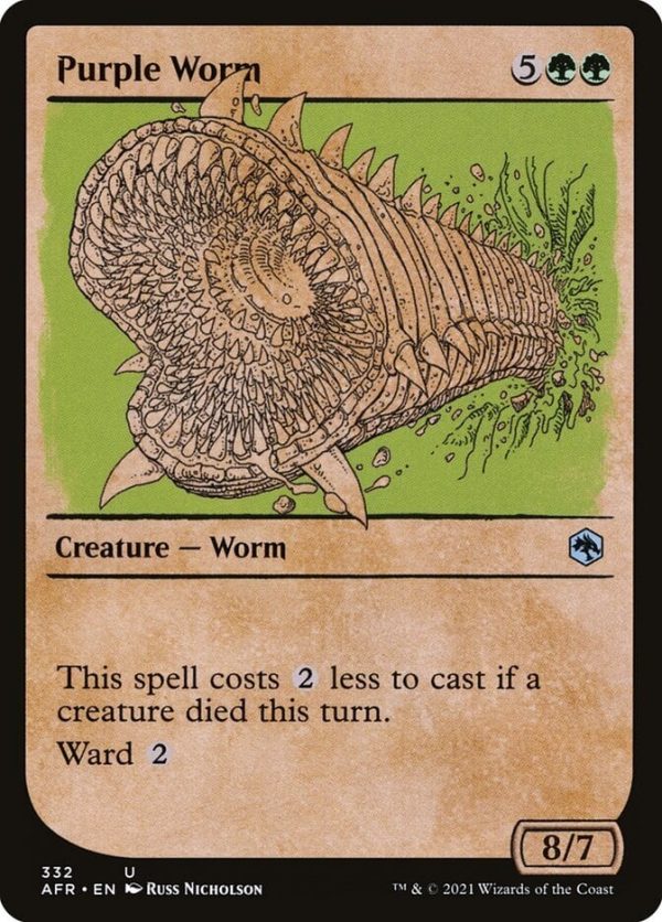 Purple Worm - Adventures in the Forgotten Realms-(332)-Foil