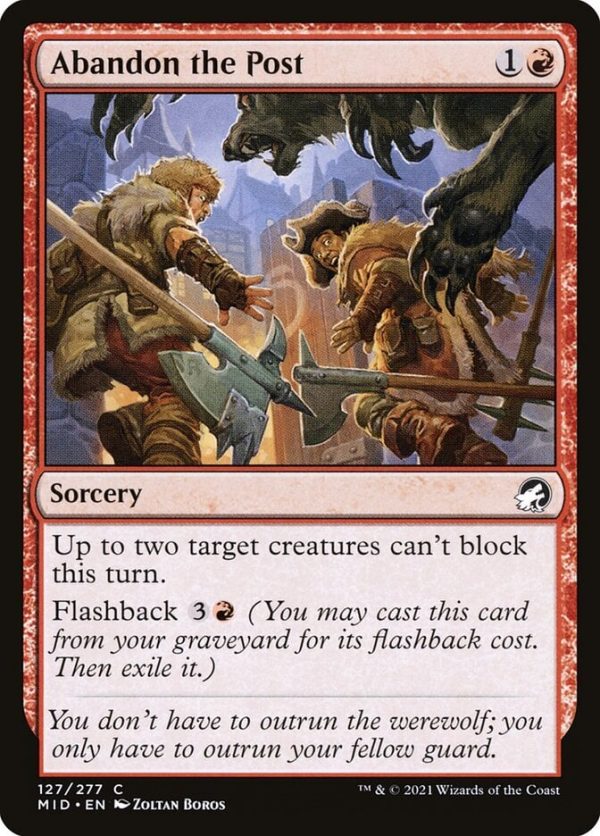 Abandon the Post - Innistrad: Midnight Hunt-(127)