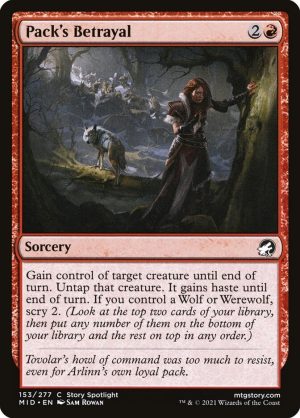 Pack's Betrayal - Innistrad: Midnight Hunt-(153)