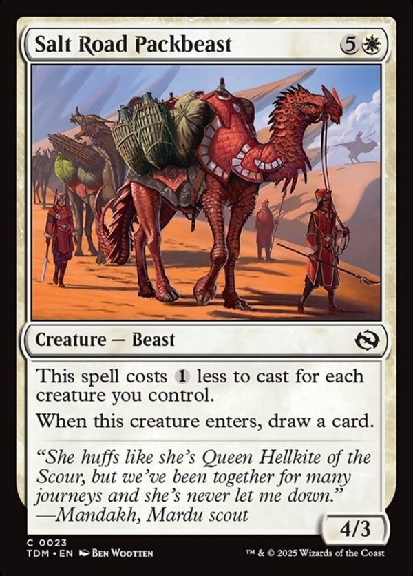 Salt Road Packbeast - Tarkir: Dragonstorm-(023)-Foil