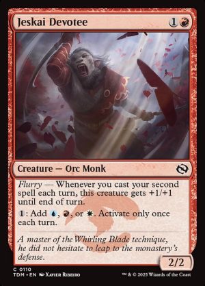 Jeskai Devotee - Tarkir: Dragonstorm-(110)-Foil