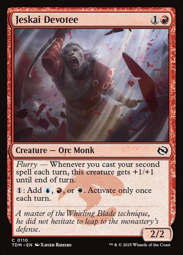 Jeskai Devotee - Tarkir: Dragonstorm-(110)-Foil