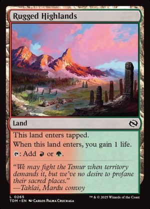 Rugged Highlands - Tarkir: Dragonstorm-(265)-Foil