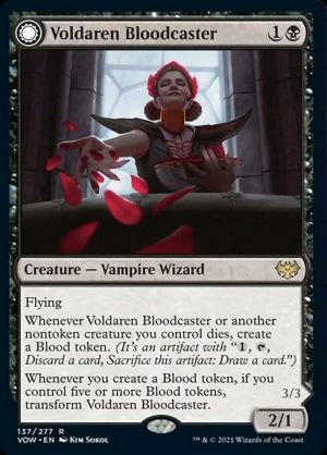 Voldaren Bloodcaster // Bloodbat Summoner - Innistrad: Crimson Vow-(137)