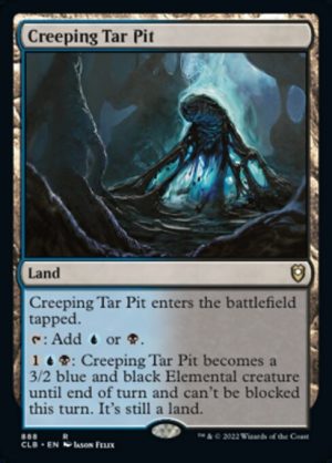 Creeping Tar Pit - Commander Legends: Battle for Baldur's Gate-(888)