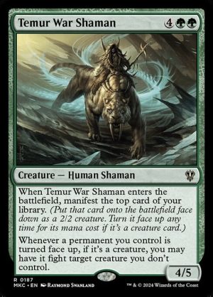 Temur War Shaman - Murders at Karlov Manor Commander-(187)
