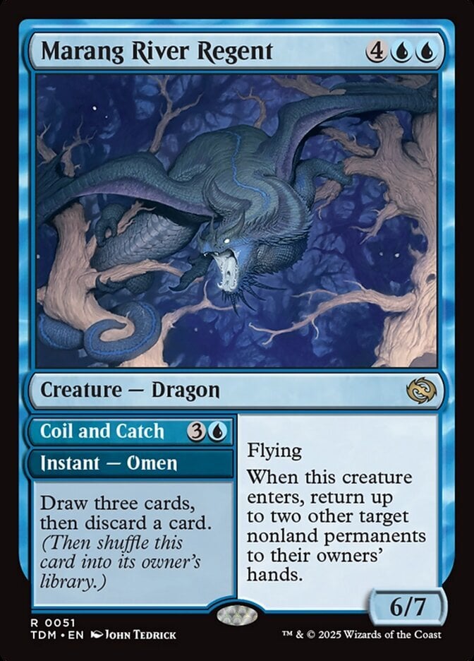 Marang River Regent // Coil and Catch - Tarkir: Dragonstorm-(051)-Foil