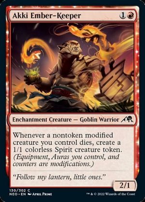 Akki Ember-Keeper - Kamigawa: Neon Dynasty-(130)