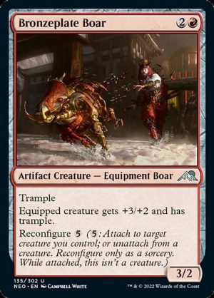 Bronzeplate Boar - Kamigawa: Neon Dynasty-(135)