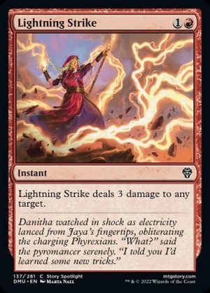 Lightning Strike - Dominaria United-(137)-Foil