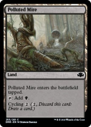 Polluted Mire - Dominaria Remastered-(253)-Foil
